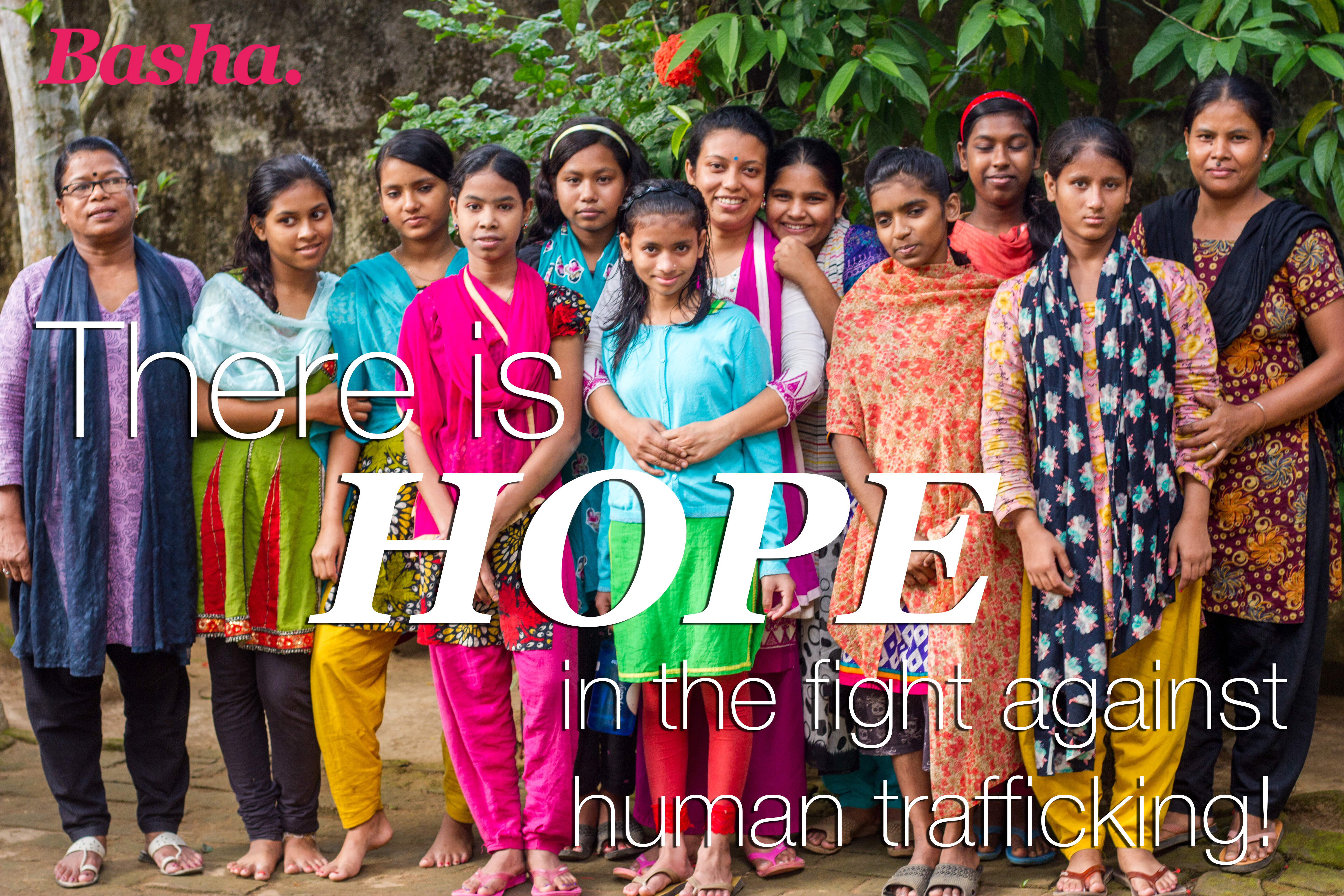 Photo of Basha artisan at work and words There is hope in the fight against human trafficking!